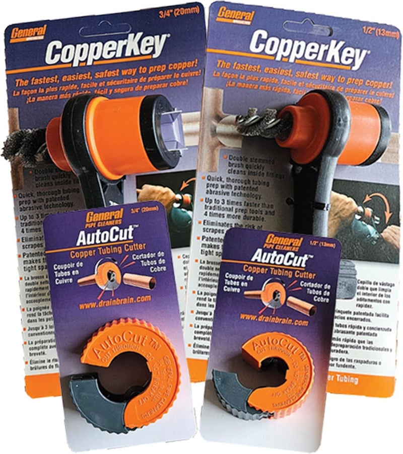 General Pipe Cleaners ATC-CK 1/2 & 3/4 AUTOCUT/COP KEY KIT - Image 1